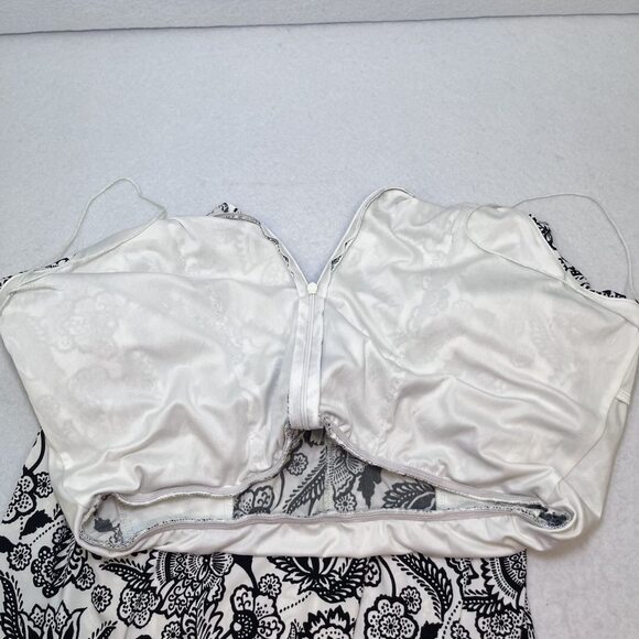 London Times halter wide crop leg blouson floral print jumpsuit women sz 12 - Picture 10 of 14